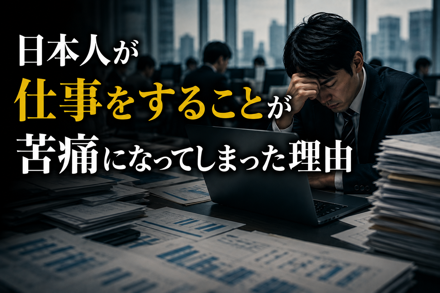 日本人が仕事をすることが苦痛になってしまった理由